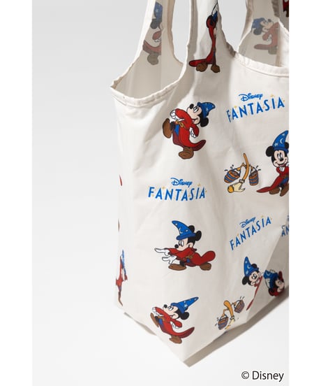 【撥水】FANTASIA/膨張エコバッグ【WCJ-FA-002WHT】※10月中旬～下旬発送予定