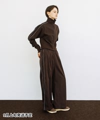 トラックワイドパンツ【WCJ-SP-022BRN】※9月上旬発送予定