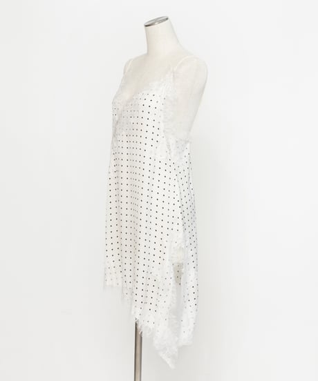 ドットアシメチュニック【WCJ-SP-016WHT】※8月下旬発送予定