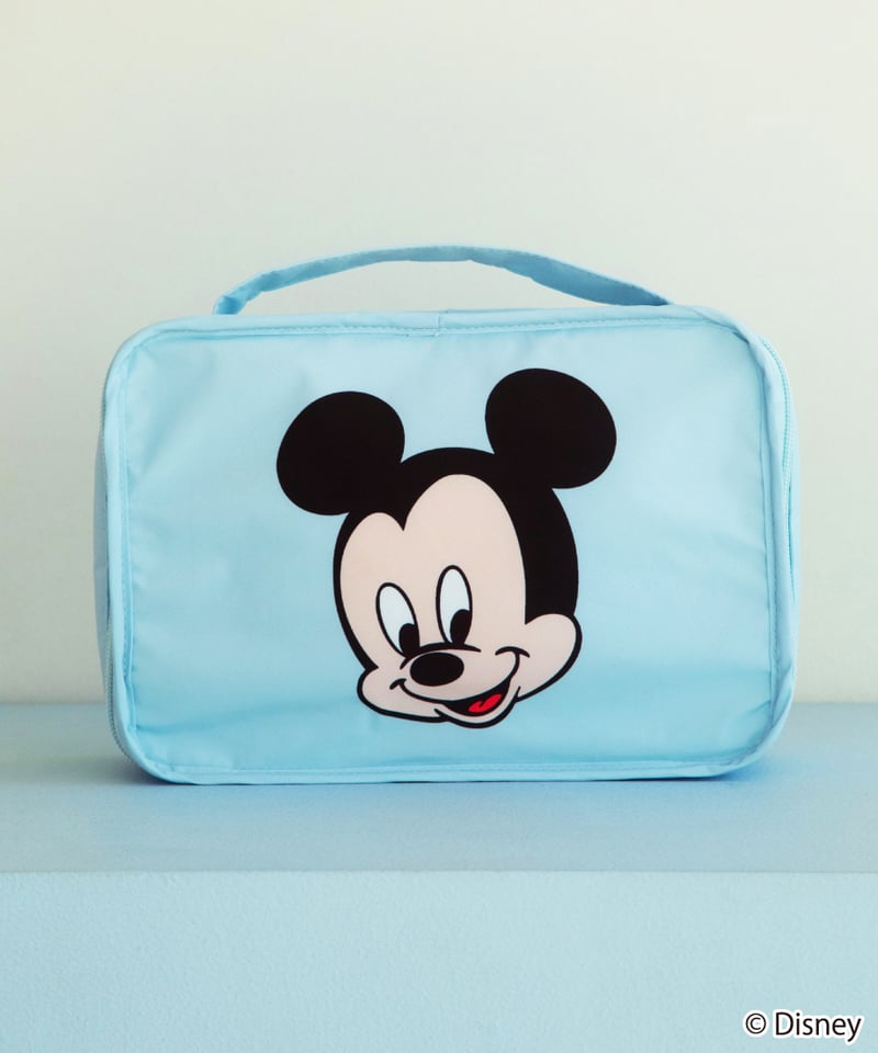 撥水】Disney / マルチポーチ(ミッキー)【WCJ-TD-054BLU01】※12月中