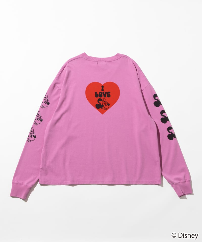 Disney / I LOVE LS TEE(ミニー)【WCJ-TD-049PNK02】※12