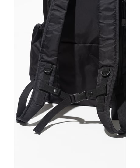 【撥水】フロントポケット付きバックパック【WCJ-MP-043BLK】※9月7日以降順次発送予定