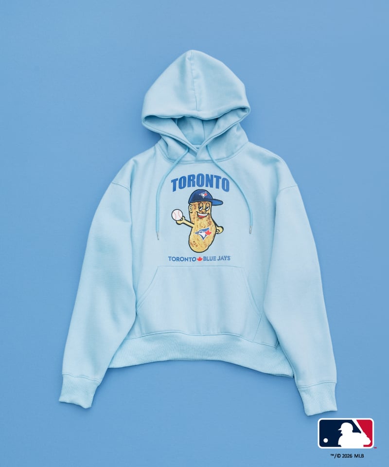 MLB HOODIE(トロント・ブルージェイズ)【WCJ-GC-058LBU-TOR】※8月上