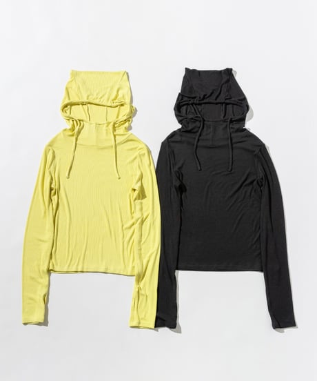 リブフーディTOPS【WCJ-SP-032BLK】
