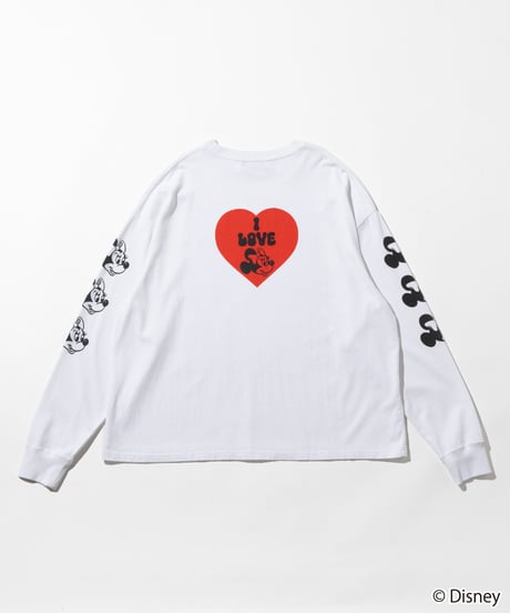 Disney / I LOVE LS TEE(ミニー)【WCJ-TD-049WHT02】※10月13日以降順次発送予定