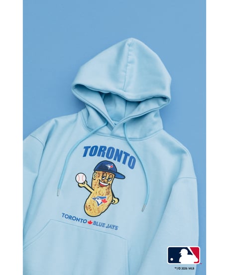 MLB HOODIE(トロント・ブルージェイズ)【WCJ-GC-058LBU-TOR】※8月上旬～中旬発送予定