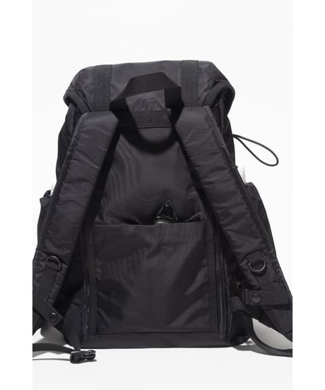 【撥水】フロントポケット付きバックパック【WCJ-MP-043BLK】※9月7日以降順次発送予定