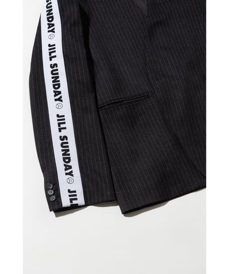 ストライプジャケット＆ストライプワイドパンツ【WCJ-SP-019BLK/WCJ-SP-024BLK】※11月上旬発送予定