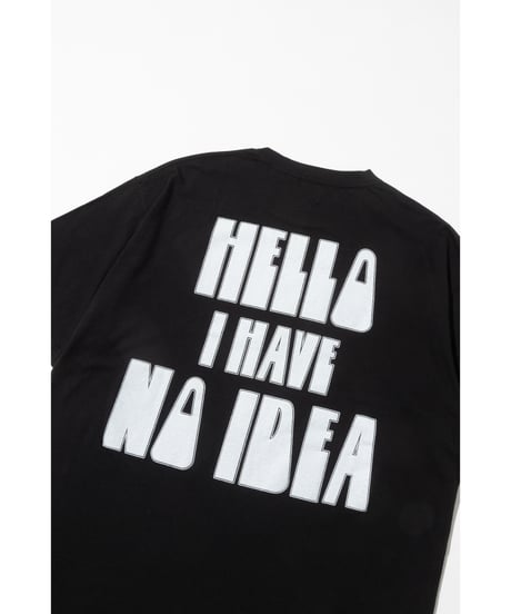 I HAVE NO IDEA TEE【WCJ-TC-145BLK】