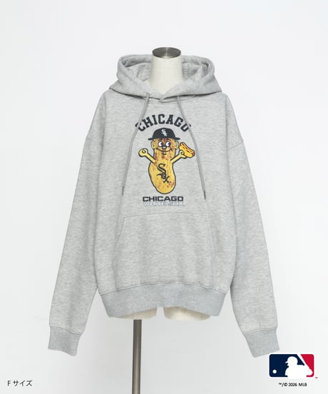 MLB HOODIE(シカゴ・ホワイトソックス)【WCJ-GC-058GRY-CWS】※8月上旬～中旬発送予定
