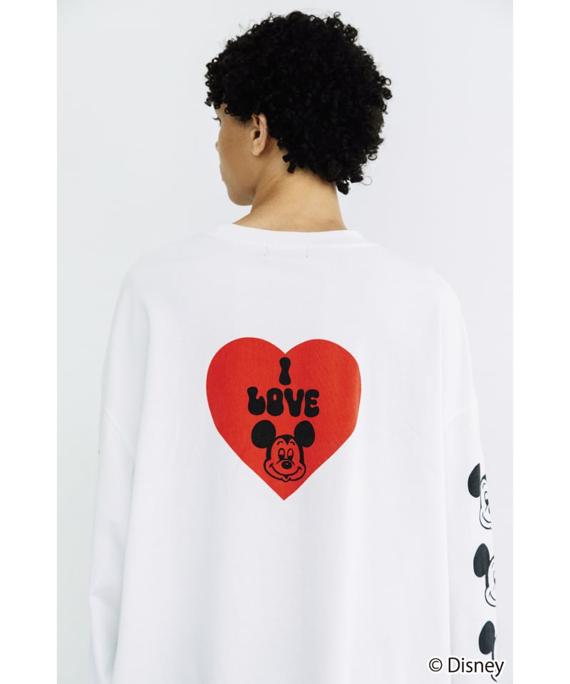 Disney / I LOVE LS TEE(ミッキー)【WCJ-TD-049WHT01】※1