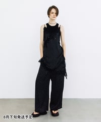 ドットアシメチュニック&ドットワイドパンツ【WCJ-SP-016BLK/WCJ-SP-021BLK】※8月下旬発送予定