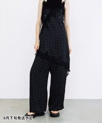 ドットワイドパンツ【WCJ-SP-021BLK】※8月下旬発送予定