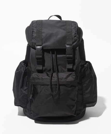 【撥水】フロントポケット付きバックパック【WCJ-MP-043BLK】※9月7日以降順次発送予定