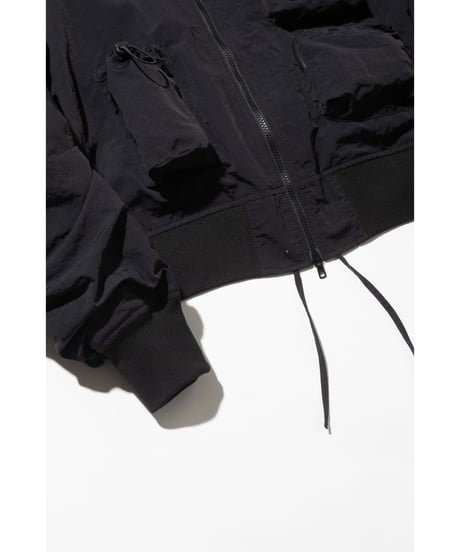 【撥水】ショートポケットMA-1【WCJ-SP-009BLK】※10月上旬発送予定