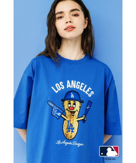 MLB TEE(ロサンゼルス・ドジャース)【WCJ-GC-038BLU-LAD】※8月上旬～中旬発送予定