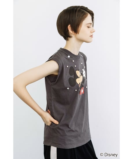 Disney / ビジューノースリーブTEE【WCJ-NA-063BLK】