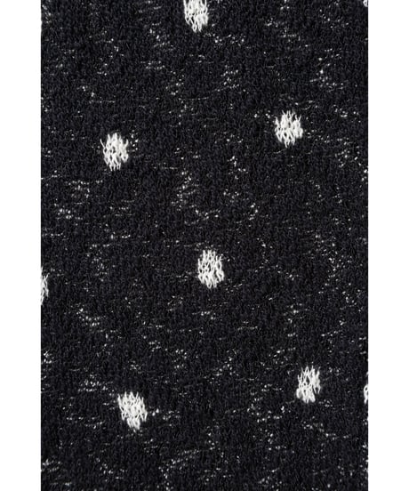 ドットニットフレアパンツ【WCJ-MF-007BLK】