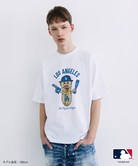 MLB TEE(ロサンゼルス・ドジャース)【WCJ-GC-038WHT-LAD】※8月上旬～中旬発送予定