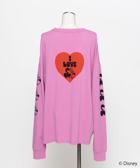 Disney / I LOVE LS TEE(ミニー)【WCJ-TD-049PNK02】※10月13日以降順次発送予定