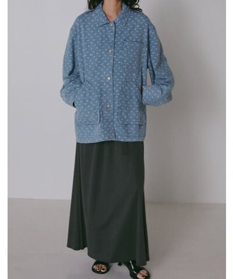 《9/22(火)まで｜12/上旬〜入荷》【 CHIGNO】[4966-690BL] ﾌﾗﾜｰﾌﾟﾘﾝﾄﾃﾞﾆﾑｶﾊﾞｰｵｰﾙ