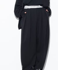 《予約8/2(日)まで｜９月ごろ入荷予定》【 MARGAUX VINTAGE 】- MG PT - 26141 - A - ロゴウエストタックパンツ