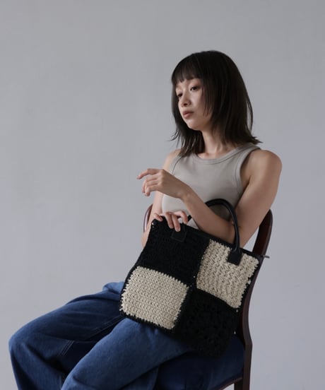 《 予約〆切11/4まで》1月頃 【 Arée 】Crochet Tote Bag -AR261TB015-