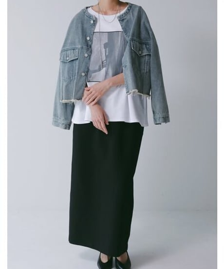 《9/22(火)まで｜12/上旬〜入荷》【 CHIGNO】[8466-762KK] PHOTOｵｰｶﾞﾝｼﾞｰﾐﾆ裏TEE