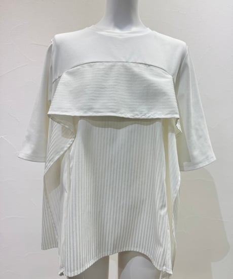 《 予約〆切11/23まで》3月中旬〜3月下旬 【CYAN TOKYO 】サッカーストライプコンビTOPS