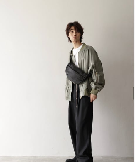《 予約〆切11/4まで》1月頃 【 Arée 】Leather Cross Body Bag -AR261CB004-