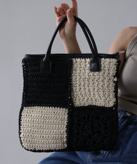 《 予約〆切11/4まで》1月頃 【 Arée 】Crochet Tote Bag -AR261TB015-