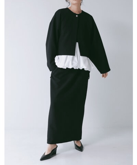 《9/22(火)まで｜12/中旬〜入荷》【 CHIGNON 】[4866-601YX] ｿﾌﾄﾂｲﾙﾄﾞﾙﾏﾝJK
