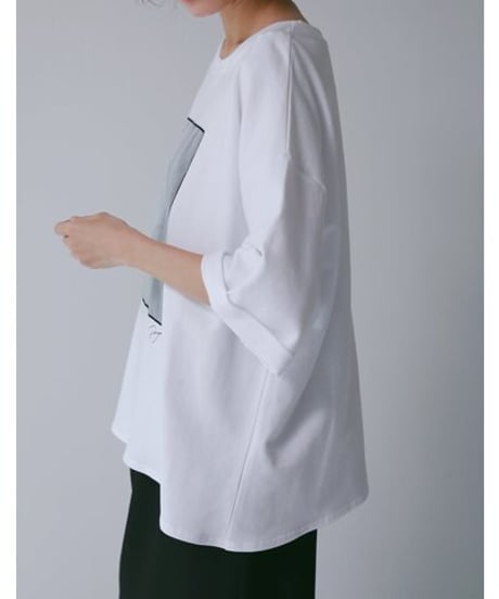 《9/22(火)まで｜12/上旬〜入荷》【 CHIGNO】[8466-762KK] PHOTOｵｰｶﾞﾝｼﾞｰﾐﾆ裏TEE