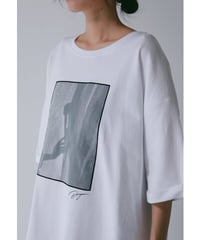 《9/22(火)まで｜12/上旬〜入荷》【 CHIGNO】[8466-762KK] PHOTOｵｰｶﾞﾝｼﾞｰﾐﾆ裏TEE