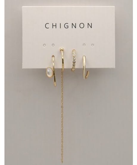 《9/22(火)まで｜12/中旬〜入荷》【 CHIGNO】0066-778SH] 4ﾚｲﾔｰｲﾔｶﾌｾｯﾄ