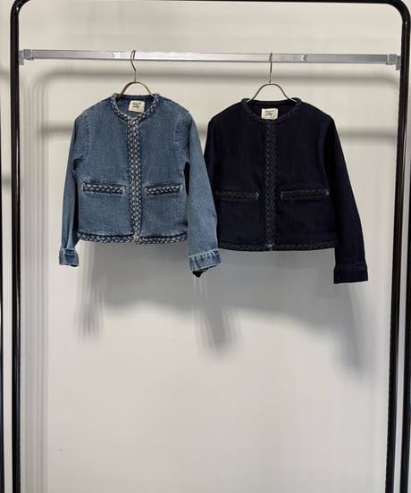 《予約10/25(日)まで｜２月ごろ入荷予定》【 MARGAUX VINTAGE 】- MG JK - 27009 - S - 編み込みデニムジャケット