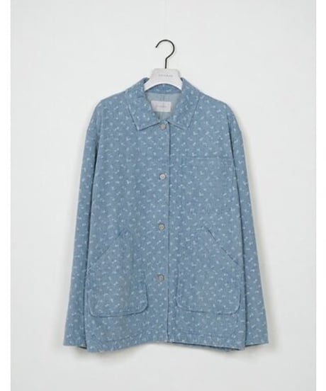 《9/22(火)まで｜12/上旬〜入荷》【 CHIGNO】[4966-690BL] ﾌﾗﾜｰﾌﾟﾘﾝﾄﾃﾞﾆﾑｶﾊﾞｰｵｰﾙ