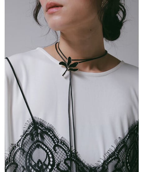 《9/22(火)まで｜12/中旬〜入荷》【 CHIGNO】[0066-785SH] ﾘｰﾌｴﾎﾟﾌﾞﾛｰﾁ&ﾈｯｸﾚｽ
