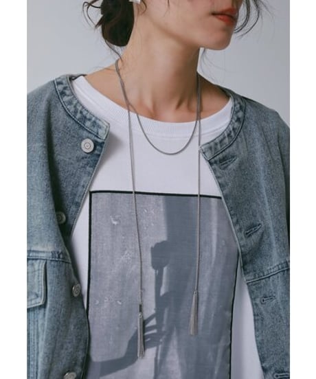 《9/22(火)まで｜12/上旬〜入荷》【 CHIGNO】[8466-762KK] PHOTOｵｰｶﾞﾝｼﾞｰﾐﾆ裏TEE