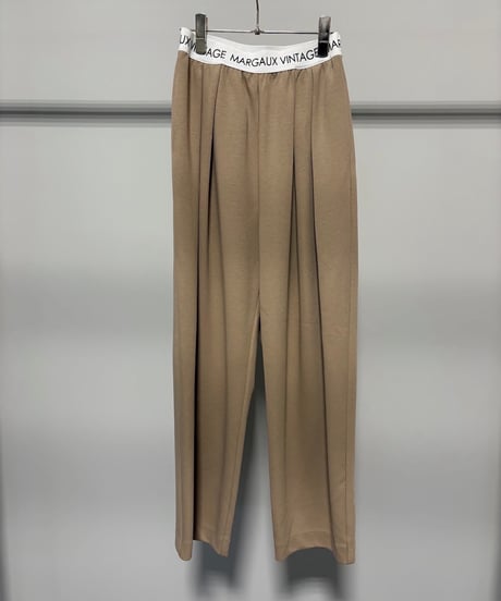 《予約8/2(日)まで｜９月ごろ入荷予定》【 MARGAUX VINTAGE 】- MG PT - 26141 - A - ロゴウエストタックパンツ