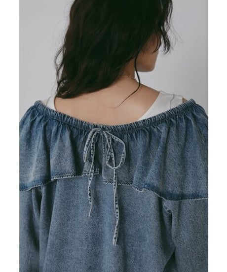 《9/22(火)まで｜12/上旬〜入荷》【 CHIGNO】[1566-689BL] ｵｰﾊﾞｰﾌﾘﾙﾃﾞﾆﾑBL