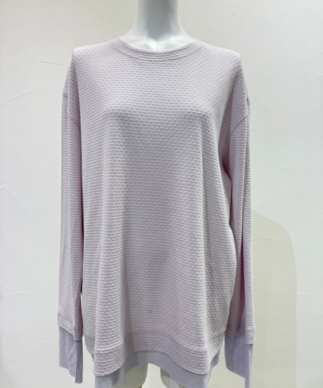 《 予約〆切11/23まで》2月中旬〜2月下旬 【CYAN TOKYO 】モザイクジャガードL/S TOPS