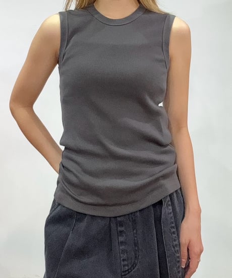 2月初旬頃入荷予定【 PRIORITY 】-P61150TW  - RIBタンクトップ