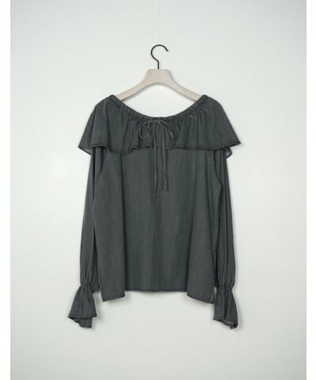 《9/22(火)まで｜12/上旬〜入荷》【 CHIGNO】[1566-689BL] ｵｰﾊﾞｰﾌﾘﾙﾃﾞﾆﾑBL