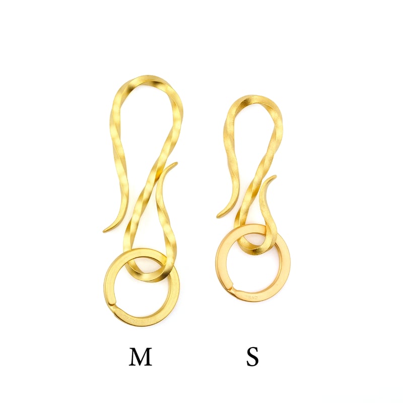 brass key hook (twist) M | TRAD