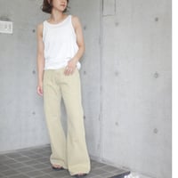 color  denim theme flare  pants