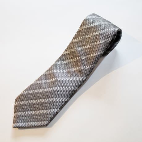 Formal Tie / Grey & Silver Stripe