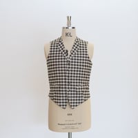 Waistcoat / Black & White Gingham check