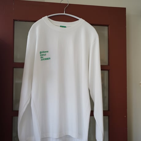 【実は庭師×gui flower】コラボロングTシャツ（white）受注生産枠＊11月下旬発送