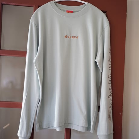 【実は庭師×gui flower】コラボロングTシャツ（shallow green）受注生産枠＊11月下旬発送